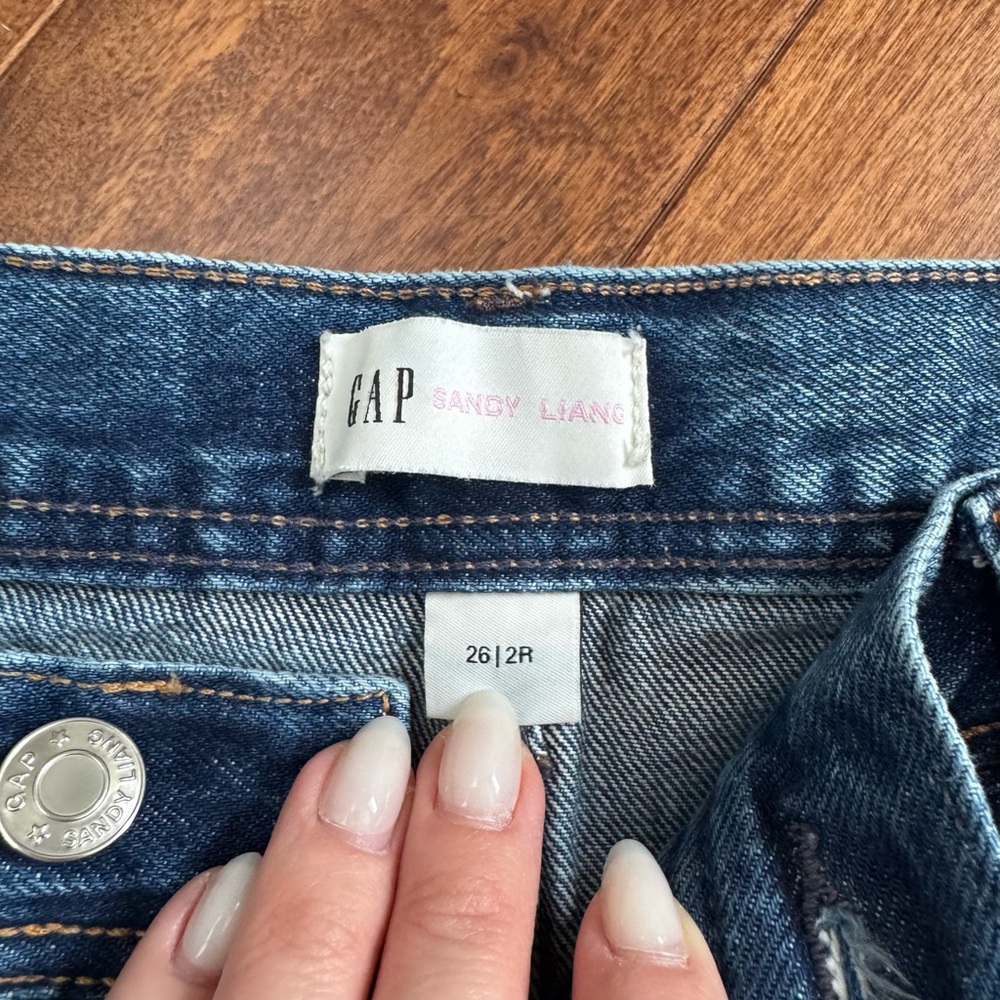 GAP x Sandy Liang Bow Carpenter Jeans Size 26 – Sold Out, Rare, Sought After - Picture 3 of 5